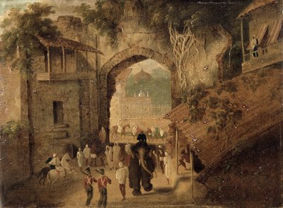 East Gateway, Patna, 1825 by Charles d Oyly